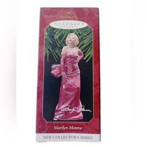 1997 Hallmark Marilyn Monroe Ornament | Pink Dress | 1st in Series | w/ Box